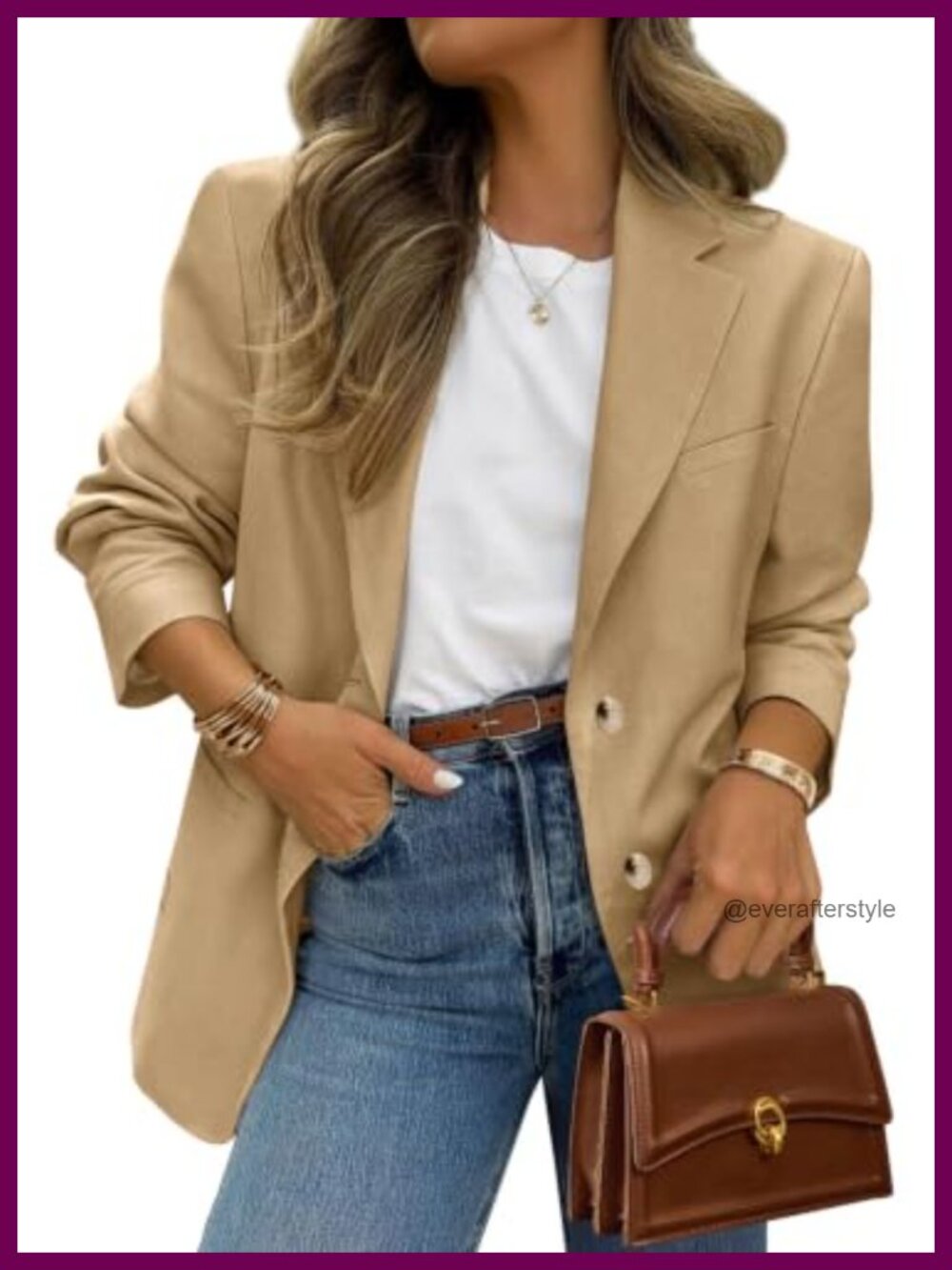 PRETTYGARDEN Women's Business Casual Blazer Notch Lapel Open Front